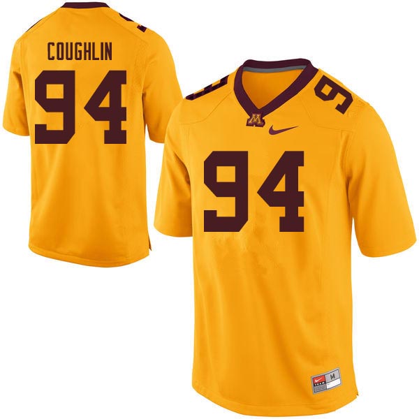 Men #94 Quinn Coughlin Minnesota Golden Gophers College Football Jerseys Sale-Gold